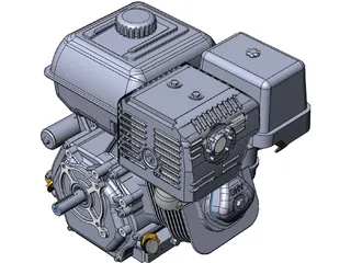 Honda GX390 Engine 3D Model preview