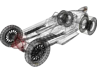 Hot Rod 3D Model preview