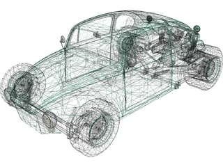 Hot Rod 3D Model preview