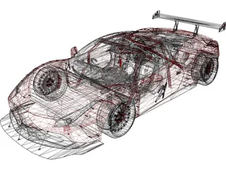 Ferrari 488 GTB R (2016) 3D Model preview