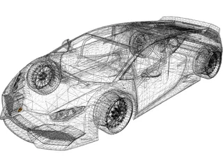 Lamborghini Huracan GT 3D Model preview