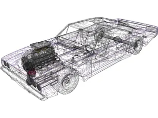 Plymouth GTX Mod 3D Model preview