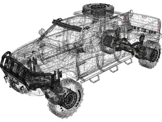Dodge Ram 3500 3D Model preview