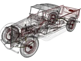 Ford Pickup 3D Model preview