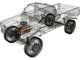 Chevrolet Pickup 3D Model preview