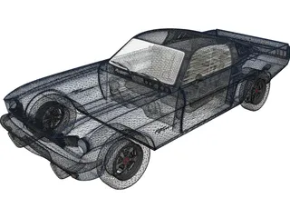 Ford Mustang (1966) 3D Model preview
