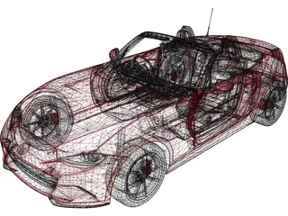 Mazda MX-5 ND (2015) 3D Model preview