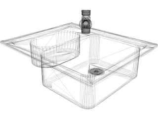 Wash Basin 3D Model preview