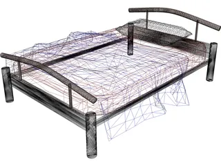 Bed 3D Model preview