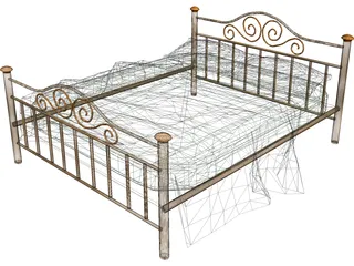 Iron Bed 3D Model preview