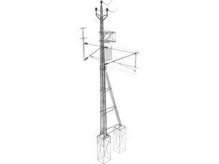 Powerpoles 3D Model preview