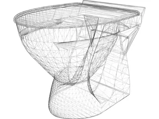 Toilet 3D Model preview