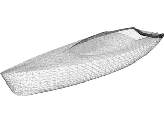 Sailboat 3D Model preview