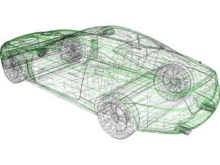 Jaguar XK 3D Model preview