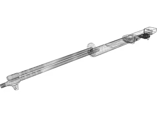 M1 Garand Barrel 3D Model preview