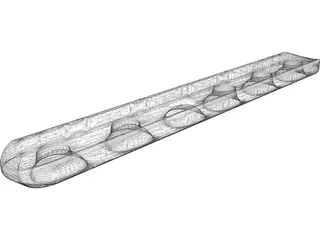 Bone Plate 3D Model preview