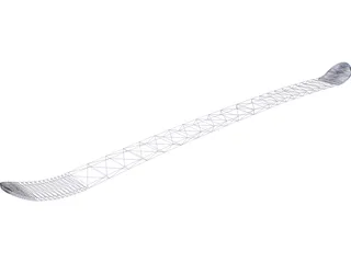 Karhu Jak BC Ski 2006 3D Model preview
