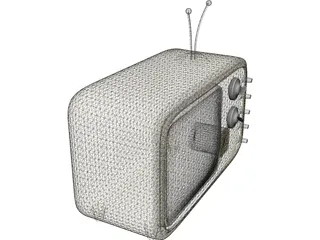 Older Model Television 3D Model preview