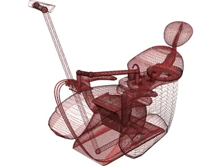 Dental Chair 3D Model preview