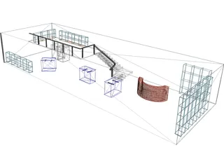 Room and Office 3D Model preview