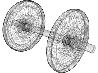 Dumbell 3D Model preview