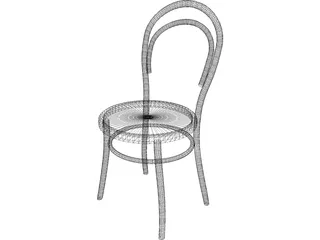 Retro Chair 3D Model preview