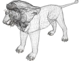 Lion 3D Model preview
