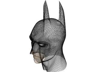 Batman Cowl and Face 3D Model preview