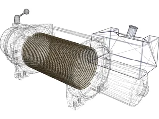 Warn PN66032 Winch 3D Model preview