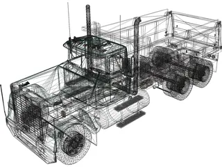 Mack Dumpster 3D Model preview
