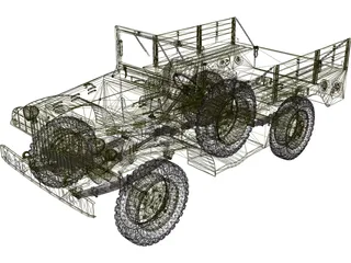 Dodge WC51 3D Model preview