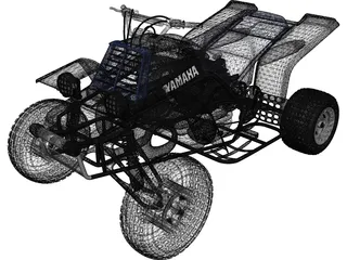 Yamaha Banshee 3D Model preview