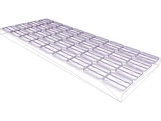 Solar Panel Rooftop 3D Model preview