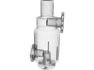 Rotary Strainer 3D Model preview