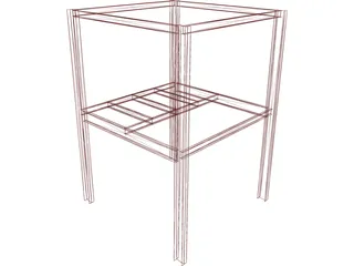 Steel Scaffolding 3D Model preview