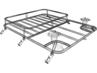 Trilla Team BDM2r Off-Road Roof Rack 3D Model preview