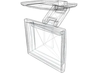HP LCD Monitor 3D Model preview