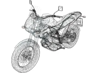 Suzuki Freewind XF650 3D Model preview