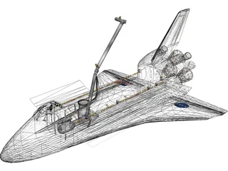Space Shuttle Discovery 3D Model preview