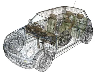 Mini Cooper 3D Model preview