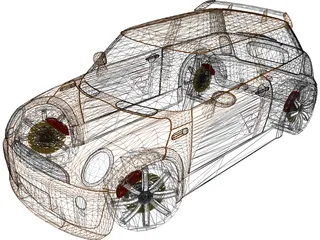 Mini Cooper [Tuned] 3D Model preview