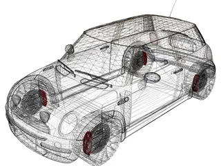 Mini Cooper [Tuned] 3D Model preview
