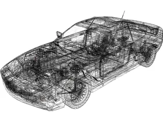 BMW 850i (E31) (1989-1994) 3D Model preview