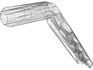 Perthrocantheric Bone Plate 3D Model preview