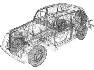 AZLK/Moskvitsch 400 3D Model preview