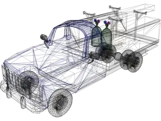 Truck 3D Model preview