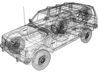 Jeep Cherokee XJ 3D Model preview