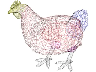 Chicken 3D Model preview