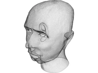 Head Johnie 3D Model preview