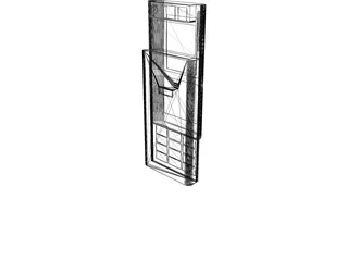 LG Chocolate Slide Phone 3D Model preview